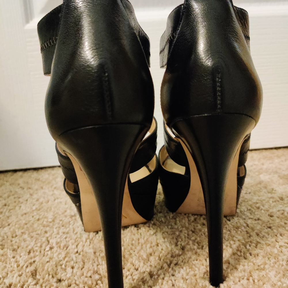 Michael Kors caged zippered Stilletto platforms Sold - Picture 6 of 16